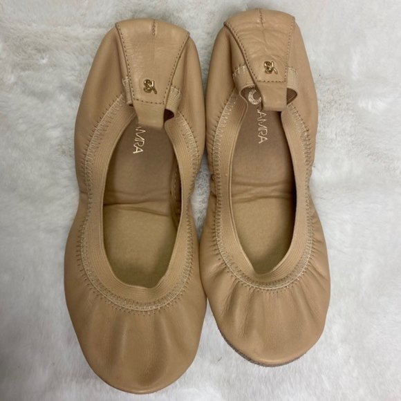 Yosi Samra Samara Foldable Ballet Flat in Ballet Pink Leather, size 7 - Picture 8 of 9